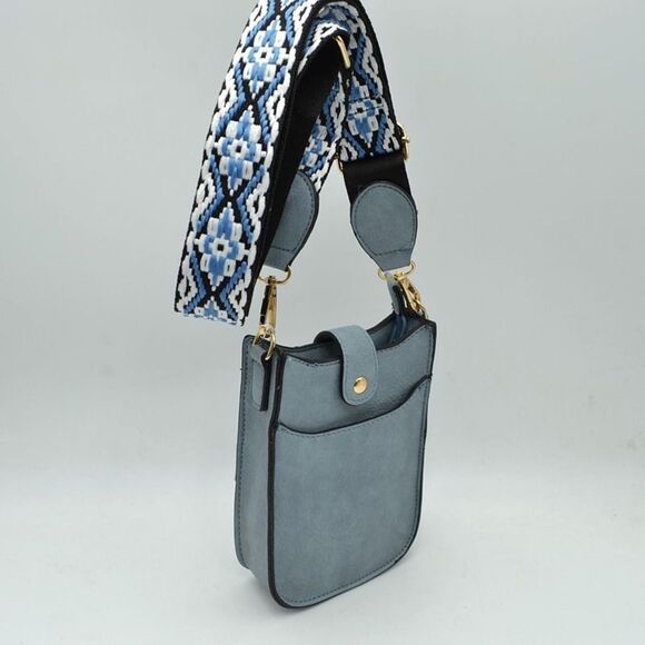 Fold-over Closure Cellphone Crossbody Handbag - Picture 1 of 4